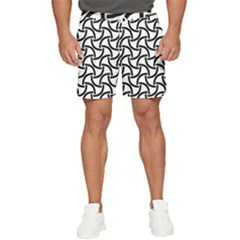 Background-black White Men s Runner Shorts by nateshop