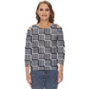 Basket Cut Out Wide Sleeve Top View1