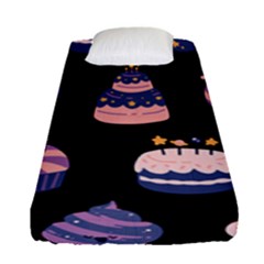 Birthday-cake Fitted Sheet (single Size) by nateshop