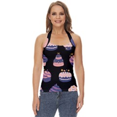 Birthday-cake Basic Halter Top by nateshop