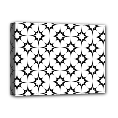 Black-white Deluxe Canvas 16  X 12  (stretched)  by nateshop