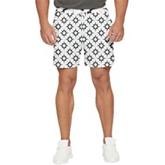 Black-white Men s Runner Shorts by nateshop