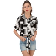 Basket Tie Front Shirt  by nateshop