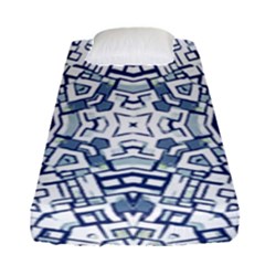 Blue-design Fitted Sheet (single Size) by nateshop