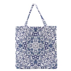 Blue-design Grocery Tote Bag by nateshop