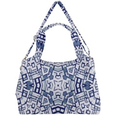 Blue-design Double Compartment Shoulder Bag by nateshop