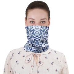 Blue-design Face Covering Bandana (adult) by nateshop