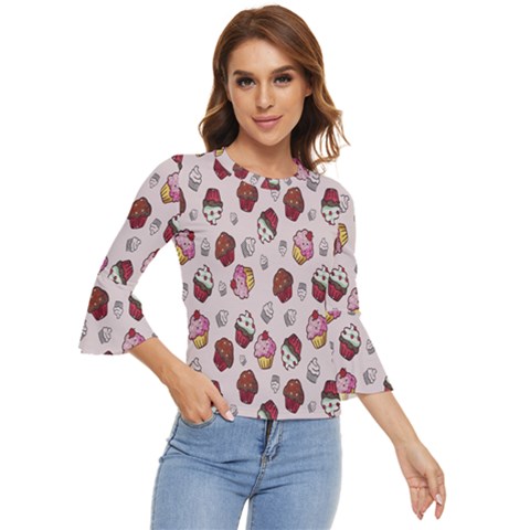 Cake-birthday Bell Sleeve Top by nateshop