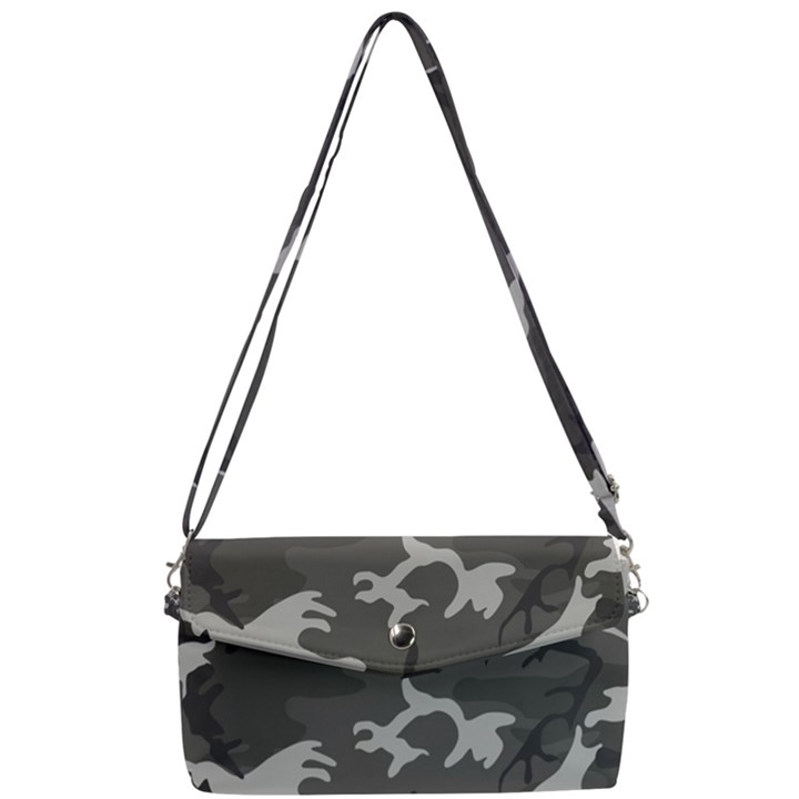 Camouflage Removable Strap Clutch Bag