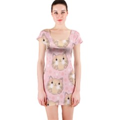 Cat-cats Short Sleeve Bodycon Dress