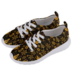 Christmas Gold Women s Lightweight Sports Shoes by nateshop