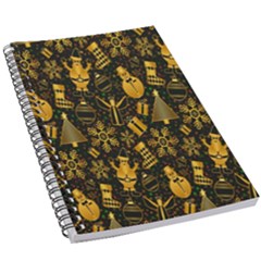 Christmas Gold 5 5  X 8 5  Notebook by nateshop