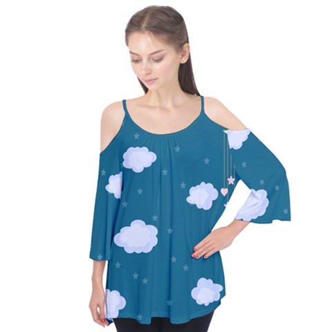 Clouds Flutter Tees by nateshop