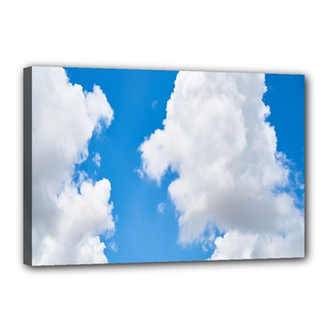 Cloudy Canvas 18  X 12  (stretched) by nateshop