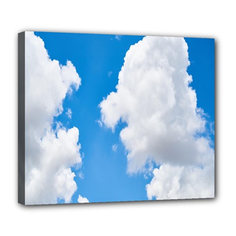 Cloudy Deluxe Canvas 24  X 20  (stretched) by nateshop