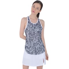 Comb Racer Back Mesh Tank Top by nateshop