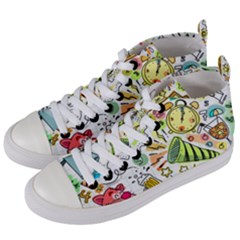 Doodle Women s Mid-top Canvas Sneakers by nateshop