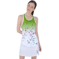 Effect Racer Back Mesh Tank Top by nateshop