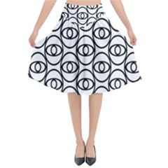 Ellipse Flared Midi Skirt