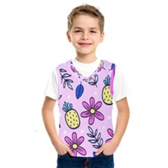 Flowers Purple Kids  Basketball Tank Top by nateshop