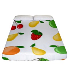 Fruits Fitted Sheet (california King Size) by nateshop