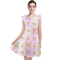 Giraffe Tie Up Tunic Dress by nateshop