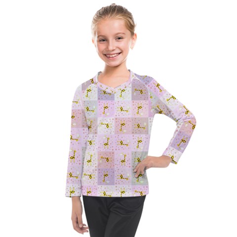 Giraffe Kids  Long Mesh Tee by nateshop