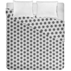 Gray Motif Duvet Cover Double Side (california King Size) by nateshop