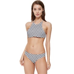 Gray Motif Banded Triangle Bikini Set by nateshop