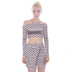 Halloween Off Shoulder Top With Mini Skirt Set by nateshop