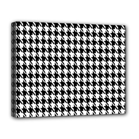 Houndstooth Deluxe Canvas 20  X 16  (stretched) by nateshop