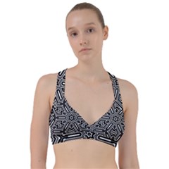 Grid Sweetheart Sports Bra