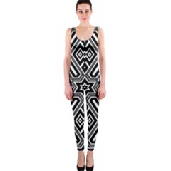 Grid One Piece Catsuit