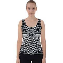 Grid Velvet Tank Top