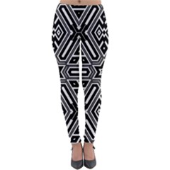 Grid Lightweight Velour Leggings