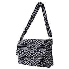 Grid Full Print Messenger Bag (M)