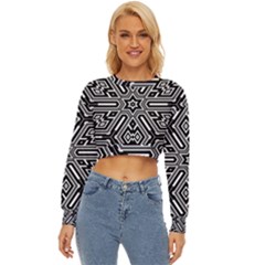 Grid Lightweight Long Sleeve Sweatshirt