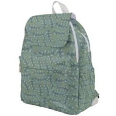 Leaves-pattern Top Flap Backpack by nateshop