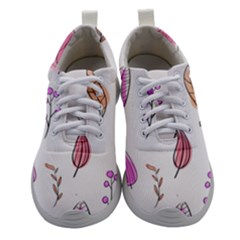 Leaves-pink Athletic Shoes by nateshop