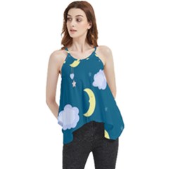 Moon Flowy Camisole Tank Top by nateshop