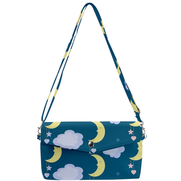 Moon Removable Strap Clutch Bag