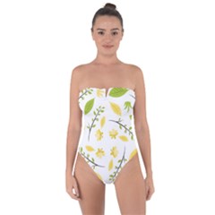Nature Tie Back One Piece Swimsuit by nateshop