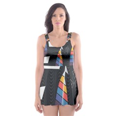 Non-seamless Skater Dress Swimsuit