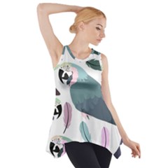 Parrot Side Drop Tank Tunic