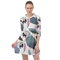 Parrot Mini Skater Shirt Dress by nateshop