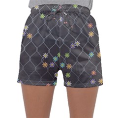 Pattern Flower Sleepwear Shorts by nateshop