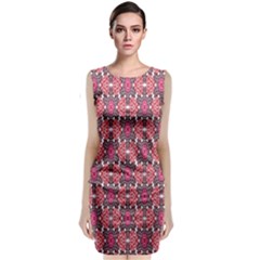 Pattern Motif Classic Sleeveless Midi Dress by nateshop