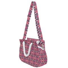 Pattern Motif Rope Handles Shoulder Strap Bag by nateshop