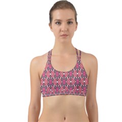 Pattern Motif Back Web Sports Bra by nateshop