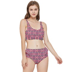 Pattern Motif Frilly Bikini Set by nateshop